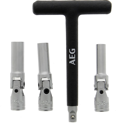 Clé a bougie préchauffage diesel 3 douilles 8-10-12mm - AEG - taille standard 3/8