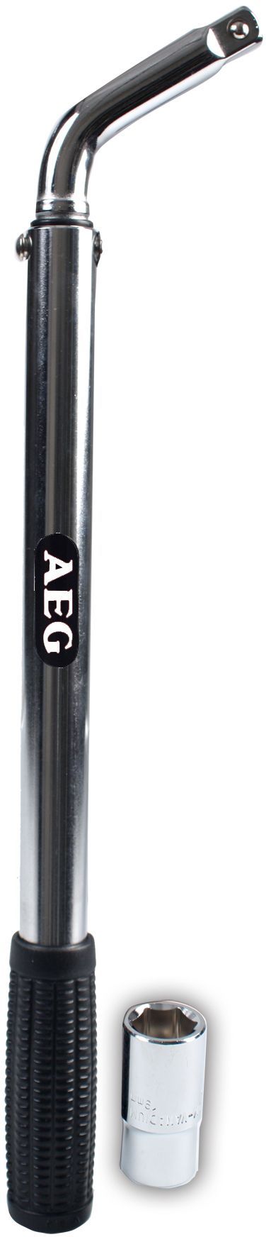 Clé démonte-roue dynamométrique préréglée a 100N/m - AEG - Douille réversible de 17 et 19mm -  Acier au chrome-vanadium