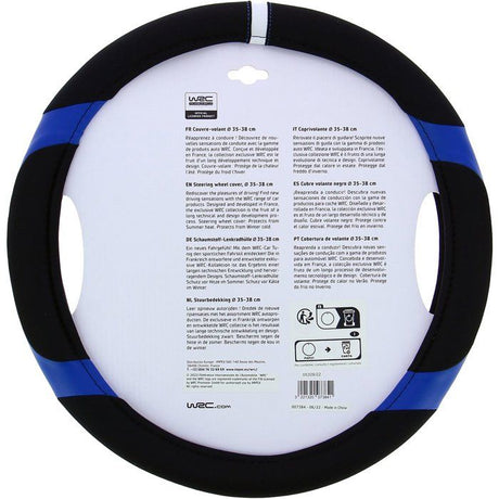 Couvre-volant Blue Race universel  volant de 35 a 38cm- WRC - Installation facile - Protege de la chaleur l'été et du froid l'hiver.