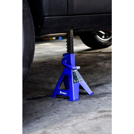 Chandelles a crémaillere Maxi 2 T hauteur 280 a 415mm - MICHELIN - Blocage facile et rapide avec levier + goupille de sécurité