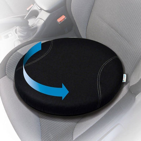Coussin rotatif avec disque de transfert 39x39x6cm - KINE TRAVEL -Aide pour s'installer et s'extraire - mis au point par un Kiné