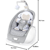 INGENUITY Transat pour bébé bascule évolutif pliable - Petit Mouton - Position fixe ou bascule,cadeau bébé