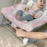 INGENUITY Transat bébé bascule évolutif 3-en-1 Keep Cozy -Lily- 3 Positions: arche avec jouets peluches amovible, jusqu'a 18 kg