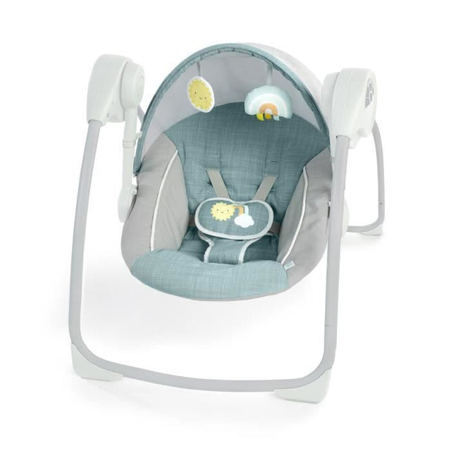INGENUITY Transat bébé balancelle électrique Sun Valley, 2 jouets, siege inclinable cadeau bébé