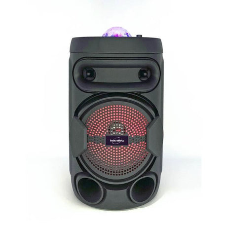 INOVALLEY KA02 BOWL- Enceinte lumineuse Bluetooth 400W - Fonction Karaoké - Boule kaléidoscope LED multicolore - Port USB, Micro-SD