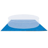Tapis de sol pour piscine autoportante INTEX - 472 x 472 cm - Épaisseur 0,13 mm - Bleu