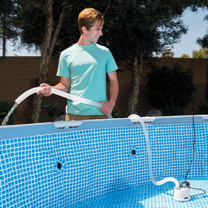 Pompe vide piscine - Intex - 28606 - Puissance moteur 99W - Débit 3595L/h
