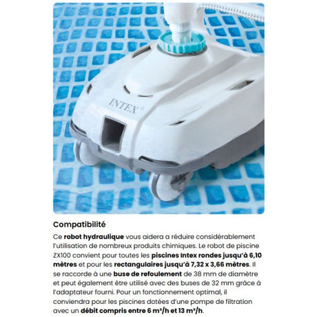 Intex - 28006EX - Robot aspirateur fond ZX100