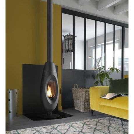 Poele a bois - INVICTA Ovatio - 5 KW - bűches 32 cm