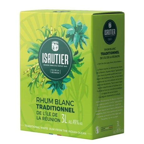 Isautier - Rhum blanc Traditionnel - Bag-In-Box - 49,0% Vol. - 3L