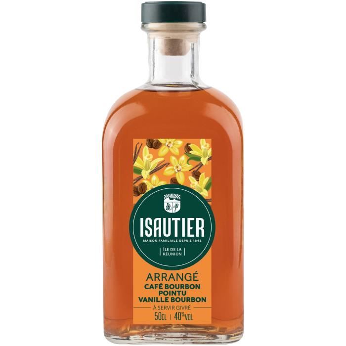 Rhum Isautier - Arrangé Café Vanille - Rhum arrangé - La Réunion - 40%vol - 50cl