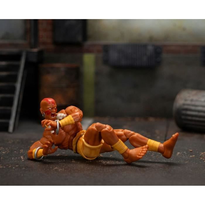 Figurine - JADA TOYS - Dhalsim - Articulée - 15 cm - Accessoires interchangeables