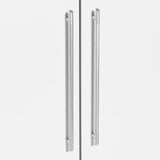 Armoire 4 portes battantes + 6 tiroirs - Chene et blanc - L 206 x P 60 x H 200 cm - JUPITER