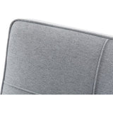 Canapé convertible - 4 places - JULIE - Tissu Gris - 180 x 72 x 72 cm