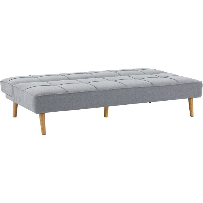 Canapé convertible - 4 places - JULIE - Tissu Gris - 180 x 72 x 72 cm