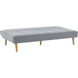 Canapé convertible - 4 places - JULIE - Tissu Gris - 180 x 72 x 72 cm