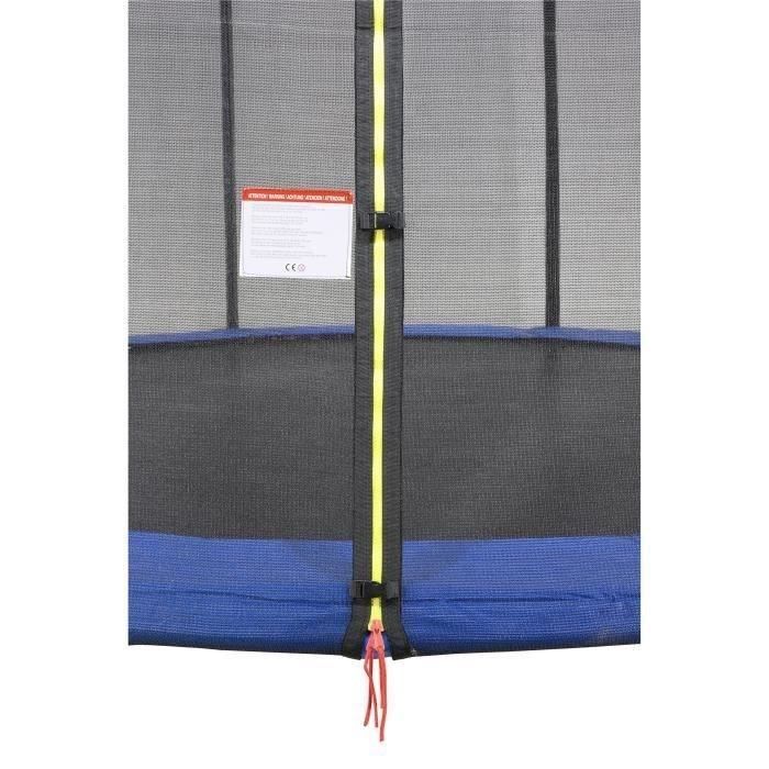Trampoline  Ř 300 cm Bleu MAXI ECO - KANGUI - Avec Filet, Echelle, Couverture de Protection