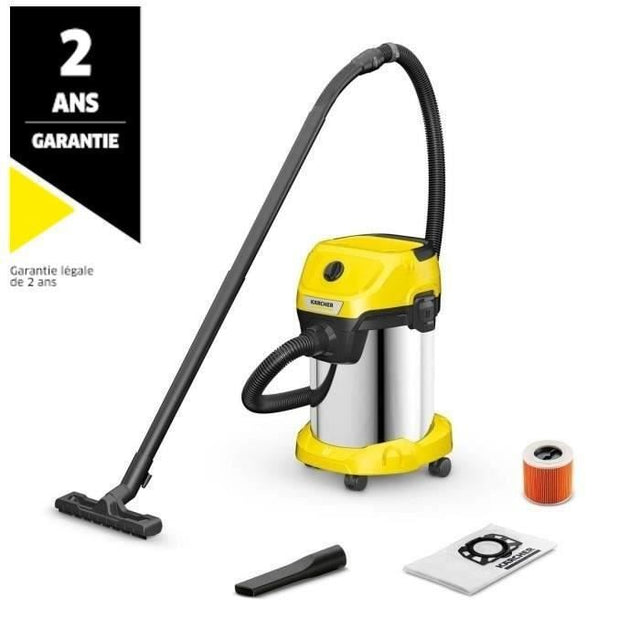 Aspirateur eau et poussiere KARCHER WD 3 S V-19/4/20 - Cuve inox 19 L - 1000W (Fonction soufflerie)