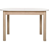 Table a manger extensible - KAYRI - Rectangulaire - Chene Sonoma / Blanc - 4 a 6 personnes - 120-160 x 76 x 90 cm