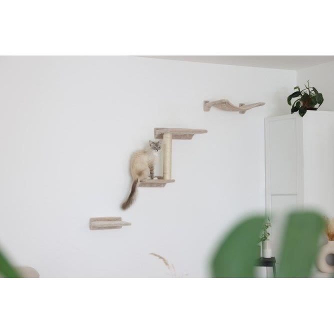 Mur d'escalade pour chat - KERBL - Zugspitze - 5 pieces - Sisal - Tissu rembourré - Intérieur