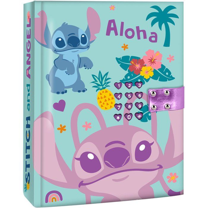 Agenda secret - KIDS LICENSING - STITCH - Avec code - Des 5 ans
