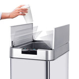 Poubelle Automatique - SILVERLAKE - 60L - Inox Brossé - Kitchen Move