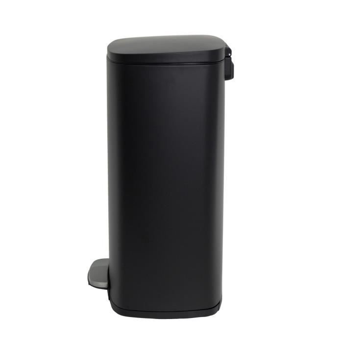 Poubelle de Cuisine a Pédale - ADMIRAL - 50 L - Noir Mat - Kitchen Move
