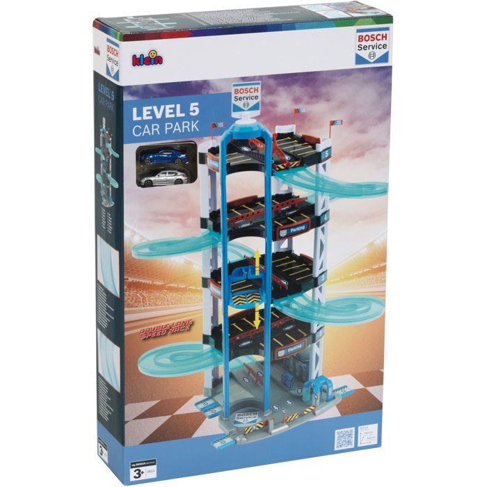 Garage Bosch 5 niveaux - KLEIN - Ascenseur, station-service et station de lavage - 2 petites voitures incluses
