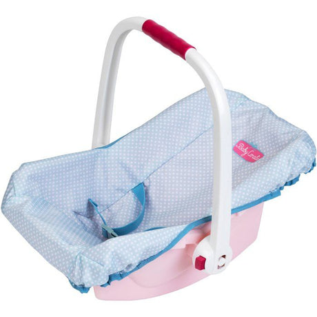 Porte-poupée rigide Princess Coralie - KLEIN - Pour poupées de 35 a 45 cm - Poignée a 3 positions - Coloris Aléatoire Rose ou Bleu