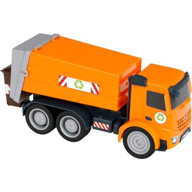 Camion benne a ordures - KLEIN - 3805 - Mercedes-Benz Arocs - Roues souples, benne basculante et hayon arriere ouvrable - Des 3 ans