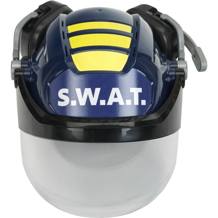 Casque S.W.A.T - KLEIN - 8809 - Visičre escamotable, écouteurs et micros factices - Déguisement policier - Dčs 3 ans