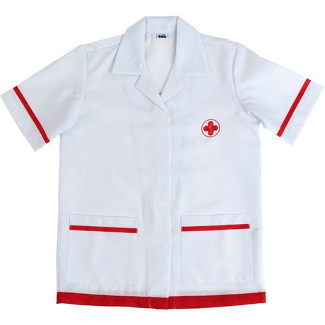 KLEIN - Blouse docteur en tissu avec motifs imprimés