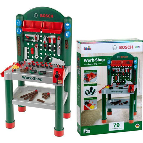 KLEIN - Jouet Etabli Bosch Work-Shop avec 79 accessoires