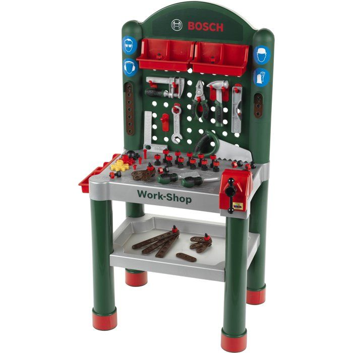 KLEIN - Jouet Etabli Bosch Work-Shop avec 79 accessoires
