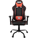 Chaise de bureau gaming - KONIX - One Piece - Inclinaison siege 150° - Cuir - Coussin lombaires et cervicaux réglable - Noir
