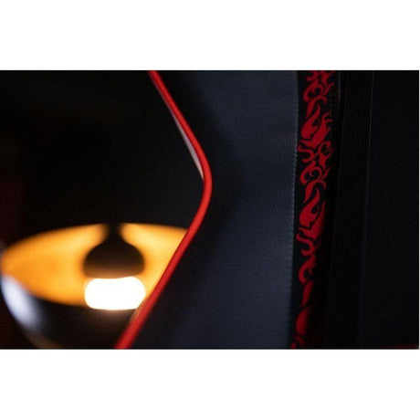 Chaise de bureau gaming - KONIX - One Piece - Inclinaison siege 150° - Cuir - Coussin lombaires et cervicaux réglable - Noir