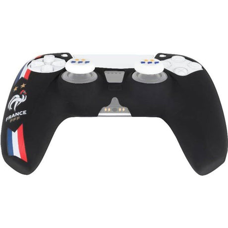Coque de protection pour manette DualSense PS5 - Konix - FFF - Silicone - Appuie-pouces - Noir