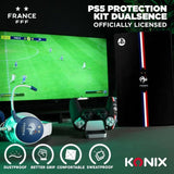 Coque de protection pour manette DualSense PS5 - Konix - FFF - Silicone - Appuie-pouces - Noir