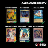 Classeur Premium avec reliure a anneaux - Konix - Jeux de cartes a collectionner - Magic The Gathering, Pokémon, Yu-Gi-Oh! - Noir