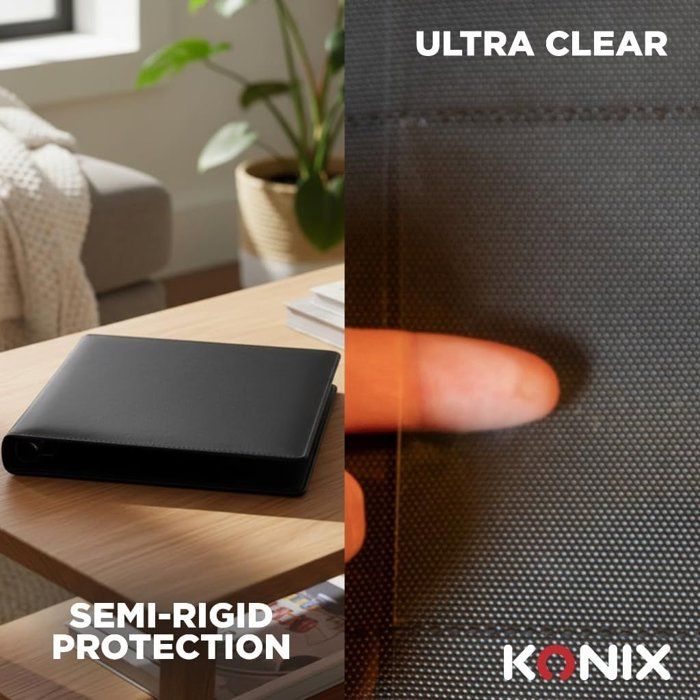 Classeur Premium avec reliure a anneaux - Konix - Jeux de cartes a collectionner - Magic The Gathering, Pokémon, Yu-Gi-Oh! - Noir