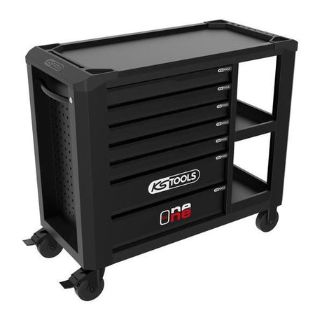 Servante d'atelier - Vide - 7 tiroirs - KS Tools - 823.0017F - Noir - One by one avec ťtagere - Charge max/tiroir de 40 kg