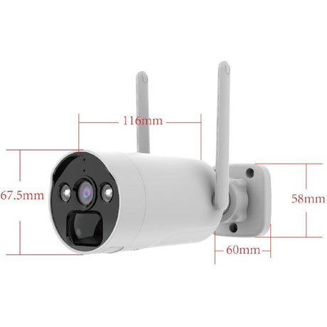 Caméra 4MP rechargeable + Panneau solaire - KYF - Pour KIT écran 7' enregistreur 4MP ULTRA HD