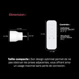 Lot 3 prises intérieur télécommandées - KYF - 2300W - Inclus télécommande