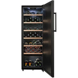 Cave a vin de vieillissement - LA SOMMELIERE - CTPNE147E - 147 bouteilles - Porte pleine - Classe E - 54 x 60 x 167,4 cm - Noir