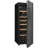 Cave a vin de vieillissement - LA SOMMELIERE - CTPNE147E - 147 bouteilles - Porte pleine - Classe E - 54 x 60 x 167,4 cm - Noir