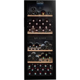Cave a vin de service - LA SOMMELIERE - SLS90DZ - 91 bouteilles - Porte vitrée réversible - Classe G - 48 x 57,5 x 128,5 cm - Noir