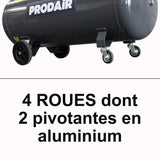 Compresseur d'air horizontal Domac LD200 - 200L - 2200W - 10 bars - 4 CV