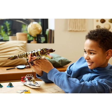 Jouet de construction - LEGO - 76974 - Bateau en mission - Mosasaure - 858 pieces