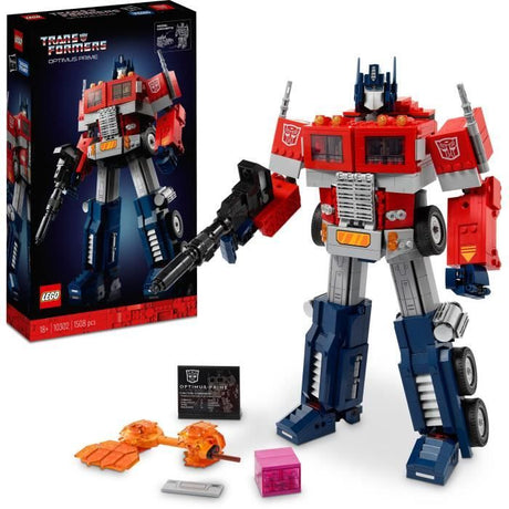 LEGO Icons™ 10302 Transformers Optimus Prime, Figurine Autobot Robot, Maquette Camion, Adulte