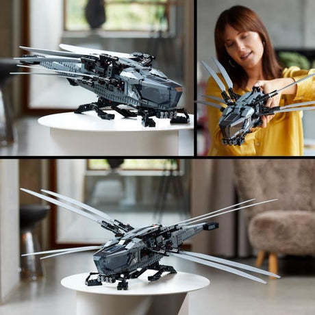 LEGO Icons Dune Atreides Royal Ornithopter, Set de Collection pour Adultes, Idée Cadeau pour Femmes, Hommes et Amateurs de Films de